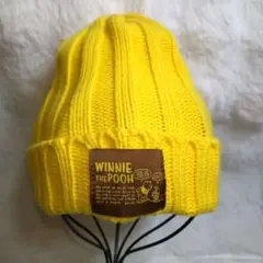 ウィニー・ザ・プー ニット帽 イエロー/ジュニア用