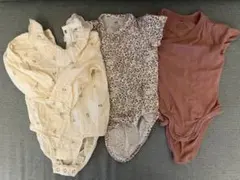 H&M 花柄ロンパースと下着三点セット