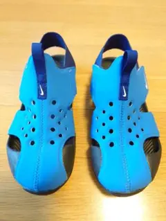 NIKE キッズ サンダル 20cm ブルー ナイキ サンレイ プロテクト