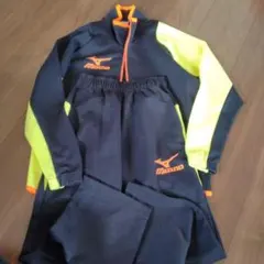 Mizuno ジャージ上下、短パンセット ネイビー/イエロー
