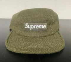 Supreme Harris Tweed Camp Cap Olive