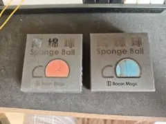 베이컨 매직 45mm 블루 & 레드 스펀지 볼, 4개 세트