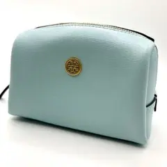 【極美品】Tory Burchトリーバーチ コスメポーチ 小物入れ ロゴ金具