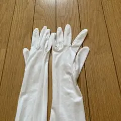 ホワイトサテンロンググローブ