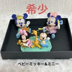 ❤️レトロ❤️ディズニー ベビー　ミッキー&ミニー　陶器フィギュア❤️❤️