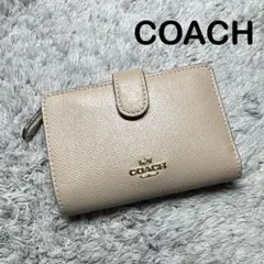 COACH ミディアム コーナー ジップ ウォレット 二つ折り財布 レザーのサムネイル