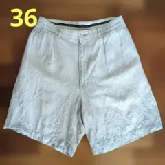 RalphLauren ラルフローレンリネンシルク ショートパンツ w36 - メルカリ