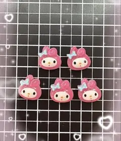 ネイルパーツ　キャラクター　マイメロ　マイメロディ　ぷっくり　縦耳　サンリオ