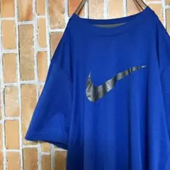 176NIKE ナイキ半袖Tシャツ　センターロゴスウォッシュデカロゴ　ゴツナイキ