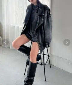 JEANASISレザーライクカコウBIGライダース