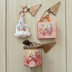 【3個セット】ディズニーランド 40周年 トイカプセル ガチャガチャ まとめ売り