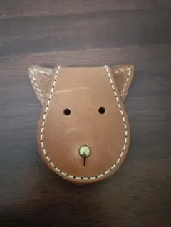 genten 小物 いぬ　犬　メガネ データケーブル収納 コードリール　本革のサムネイル
