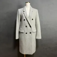 極美品✨UNTITLED 上質ウール ライトグレー ロングコート M