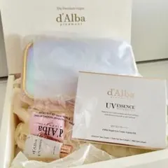 d'Alba（ダルバ）サンクリーム3種セット クリアポーチ＆キーリング付き
