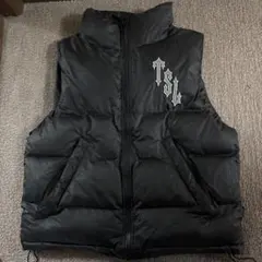 TRAPSTAR ブラックダウンベスト S