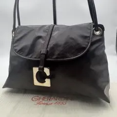 【美品・袋付】ゲラルディーニ ワンショルダーバッグ ソフティ レザー 茶