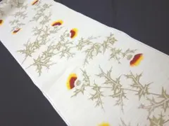 K未仕立て品 ブランド新品反物 浴衣 綿 花柄 白□N80422-25 - メルカリ