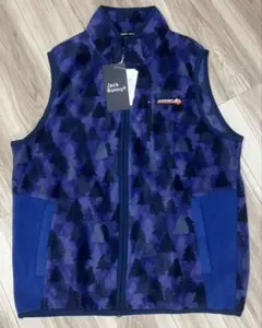 Jack Bunny!! フリースベスト 紫系　パーリーゲイツ　ジャックバニー