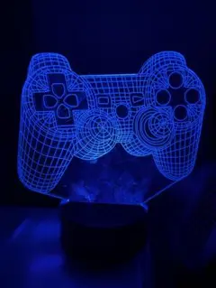 3Dアクリルライト ゲームコントローラー・ヘッドフォン・ゲームオーバー