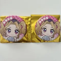 アイカツ!×プリパラ 合同ライブ 缶バッジ 大地のの 2個セット