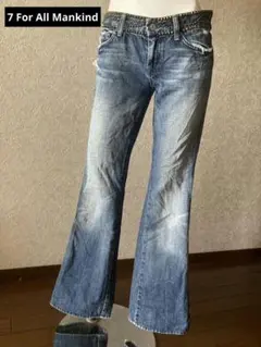 ✰7 For All Mankind スタッズ付 ブーツカットデニム　Y2Kのサムネイル