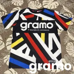 gramo(グラモ)プラクティスシャツ　半袖　総柄グラフィック　サッカー　パンダのサムネイル