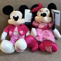 ミッキー＆ミニー ぬいぐるみセット　バレンタイン2026年