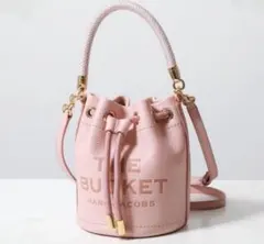 COACH GRM DRWS BKT BG ハンドバッグ ピンク - メルカリ