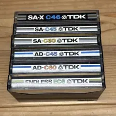 TDK カセットテープ セット 6本 SA-X、SA 、AD、ENDLESS