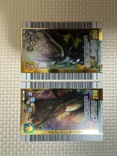 ムシキング　美品2006年ネイチャー夏　ギラファ&ヘラクレスリッキーブルーセット