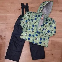 CCLTEAM スキーウェア　120㎝ スノーウェア キッズ　恐竜柄