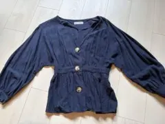 ZARA カーディガン　ペプラムトップス　XSのサムネイル