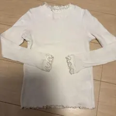 エニィファム 120cm 白リブトップス