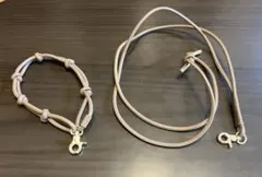 スマホストラップ グレージュ ゴールド金具