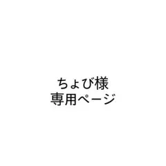 ちょび様　専用ページ