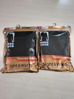 CLOSSHI Light&Warm 長袖丸首シャツ LL 2枚セット