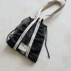 未使用に近い　THEATRE PRODUCTS メッシュフリル シューズバッグ