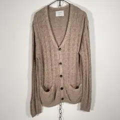 日本製 STUDIOUS Silk カーディガン シルク ジャガード サイズ2のサムネイル