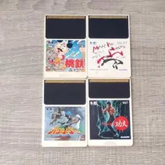 【ゲーム】 PCエンジンソフト HuCARD 4点セット スーパー桃鉄 功夫レア