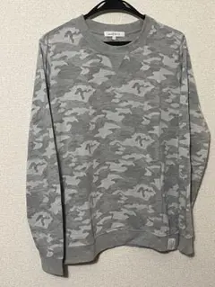 ABAHOUSE グレー迷彩 トレーナー Ｌ