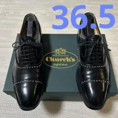 （美品）church's ANNA MET BLACK 36.5