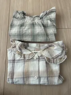 アオスタ　チェックブラウス　aosta まとめ売り