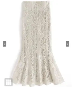 GRL 花柄レースマーメイドスカート L