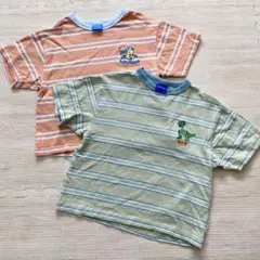 ディズニー　トイストーリー　レックス　フランダー　Tシャツ　半袖　2枚　110