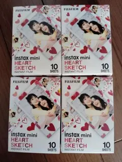 チェキフィルム instax mini 10枚入　4箱(10枚セット)