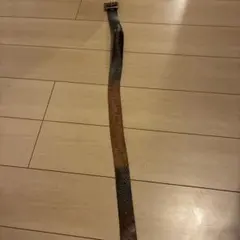 ブラウンレザー穴あきベルト