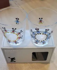 ミッキー&ミニー グラス 2個セット