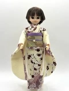 M367 リカちゃん着物 正絹振袖 金蘭帯セット - メルカリ