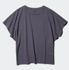 【新品2枚】ユニクロ エアリズム ドレープT 半袖 Mサイズ グレー 2枚セット