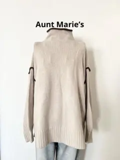 美品ハイネックトップス　ニットセーター　オーバーサイズ　Aunt Marie’s